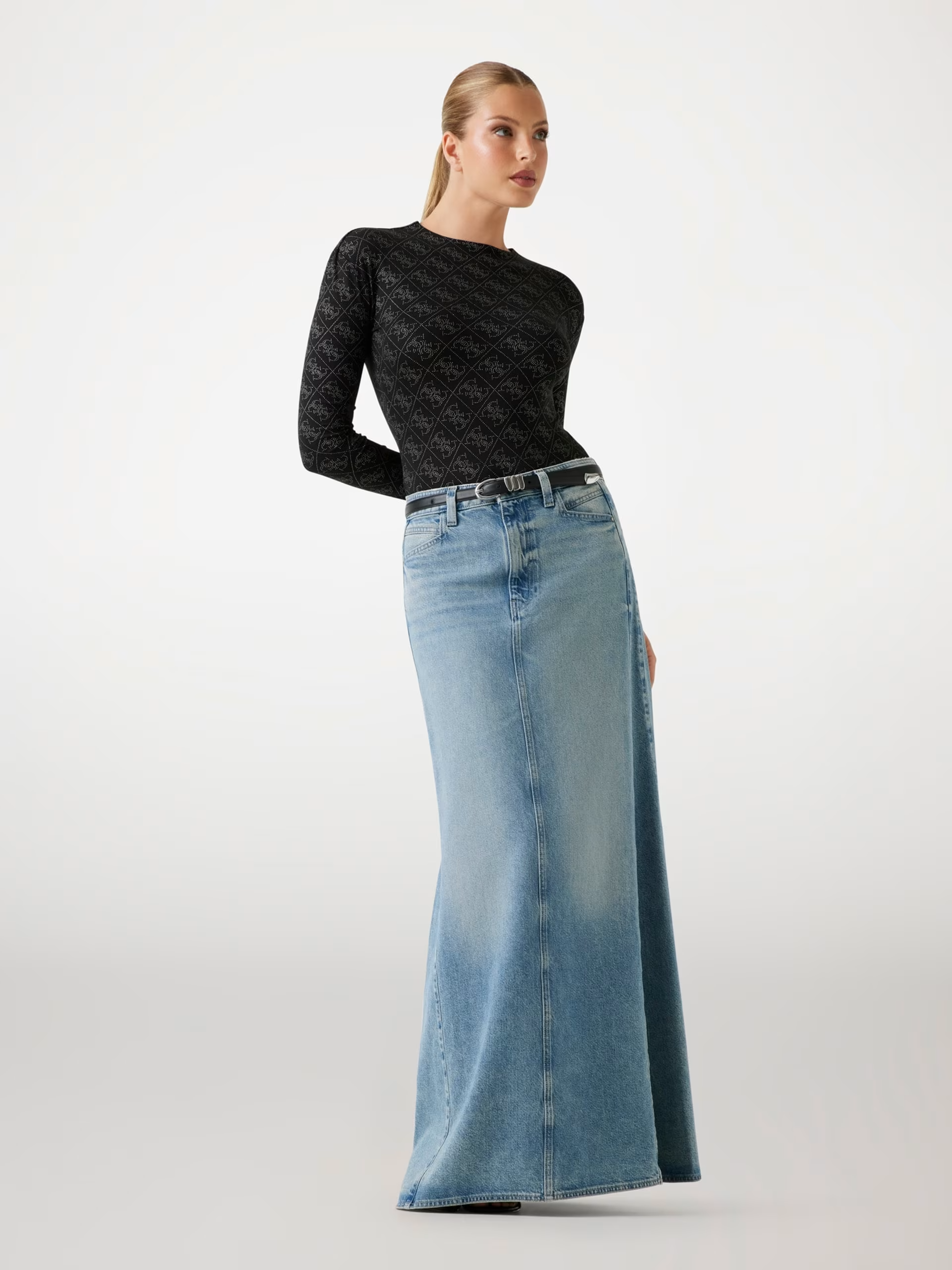 Body TEODORA Logo Preto - Guess  4