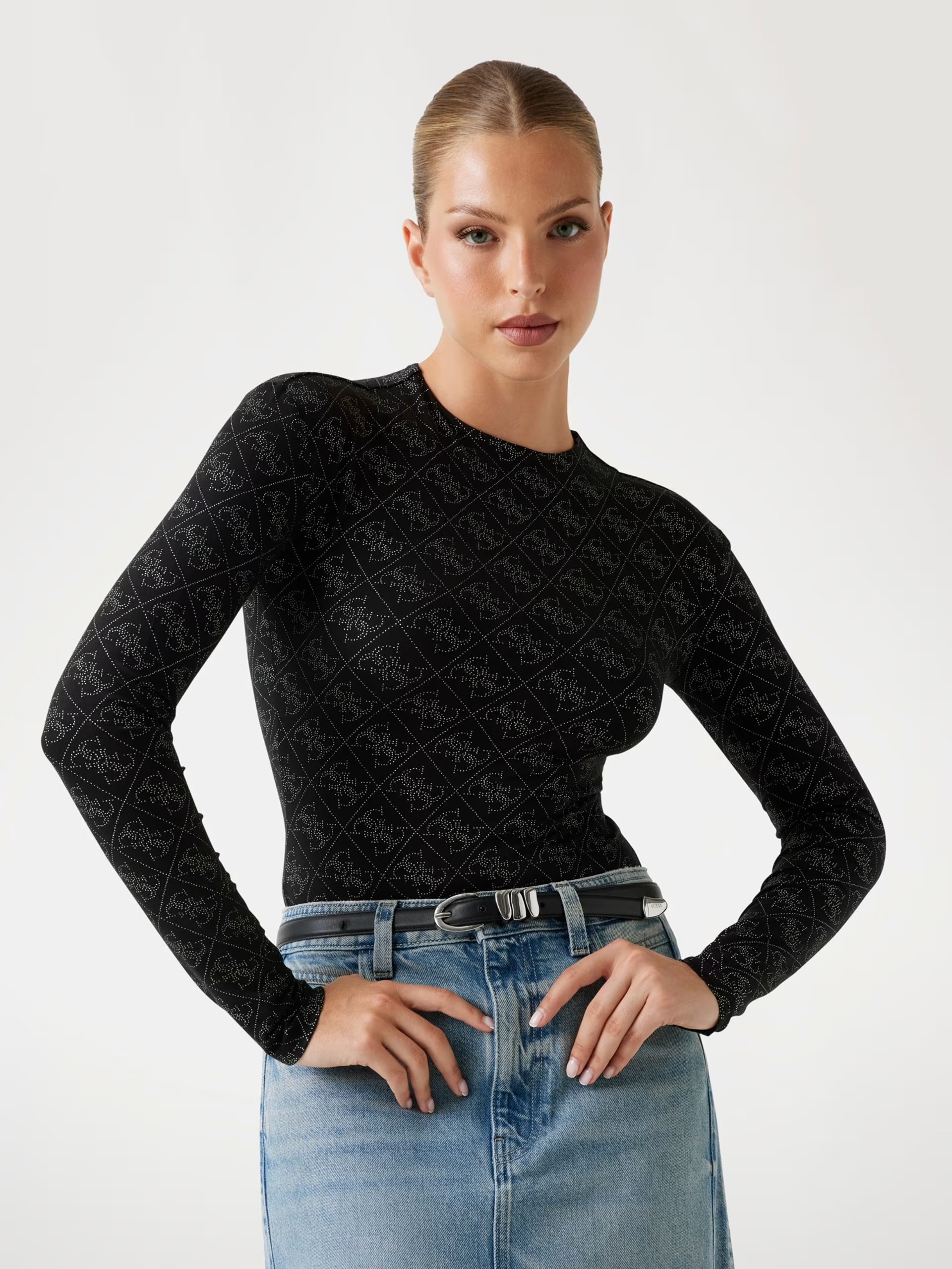 Body TEODORA Logo Preto - Guess  1