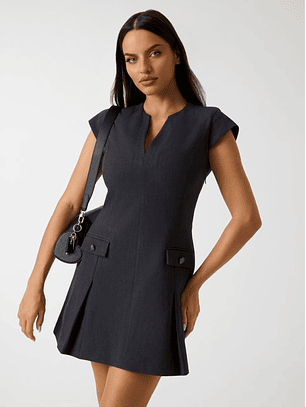 Vestido Curto JOANDRA Cinza - Guess