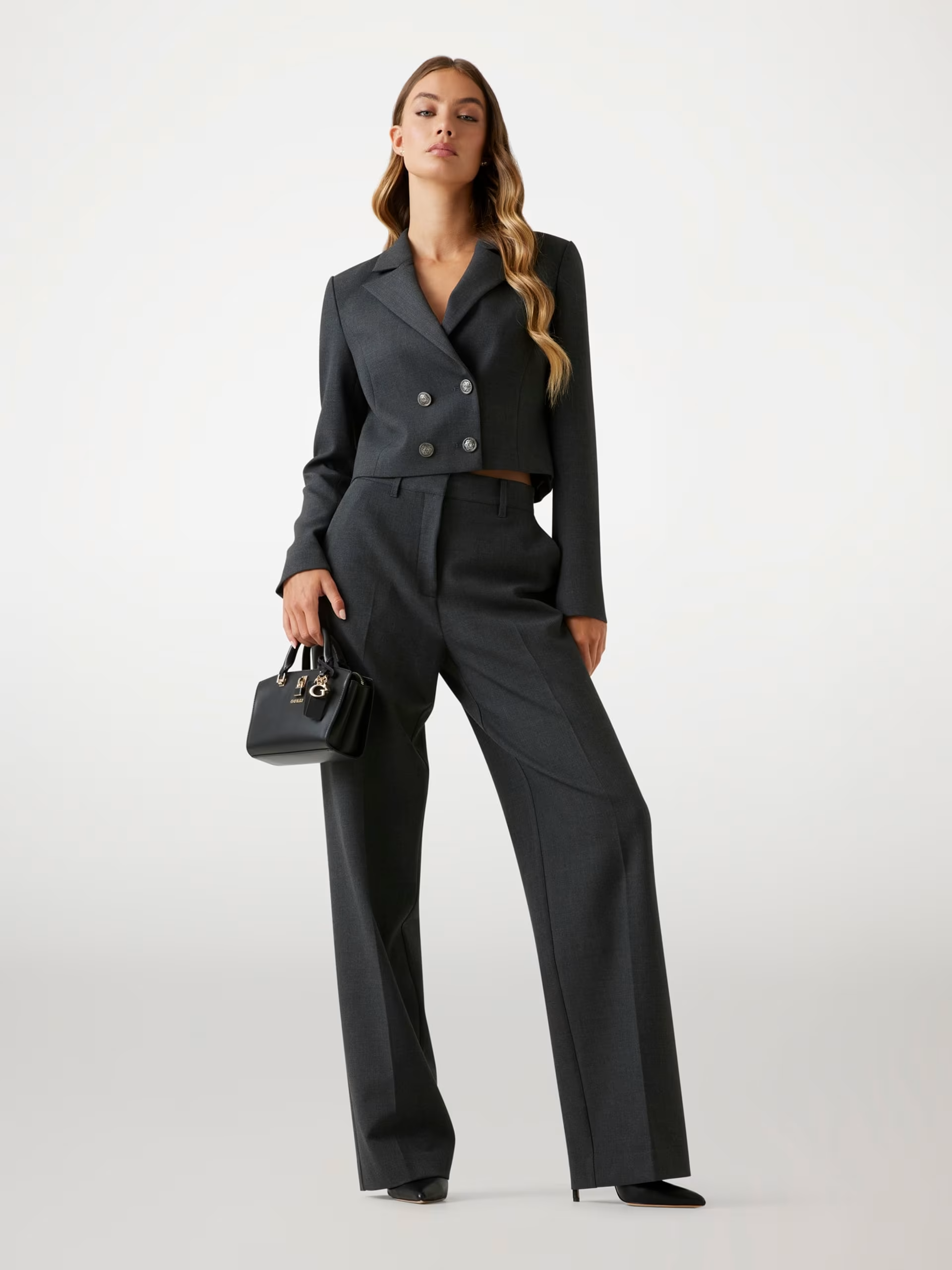 Calças Largas JOANDRA Cinzento - Guess  3