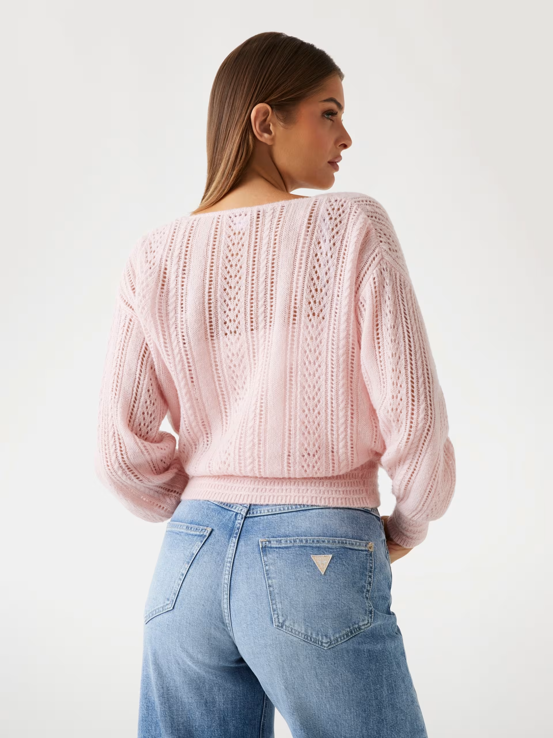 Camisola de Malha IZABELLA Rosa - Guess  2