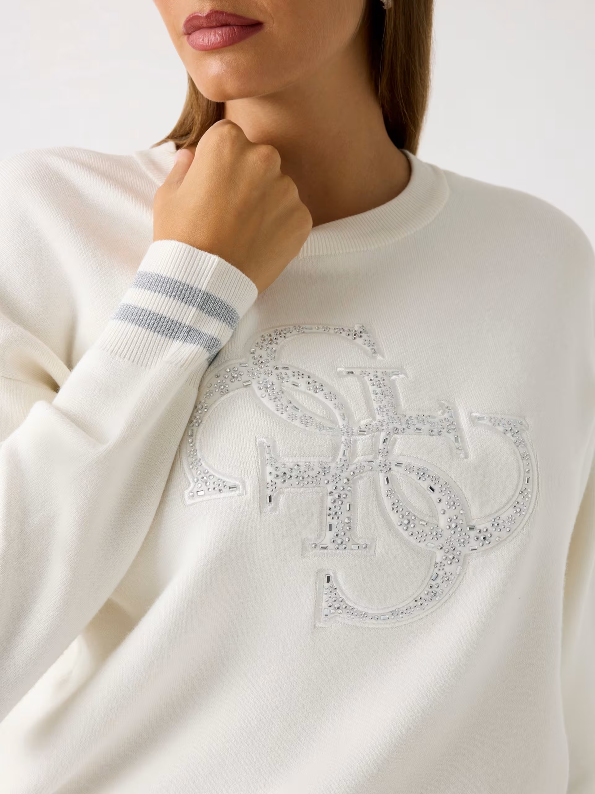 Camisola SYLVIE de Malha Branco - Guess 2