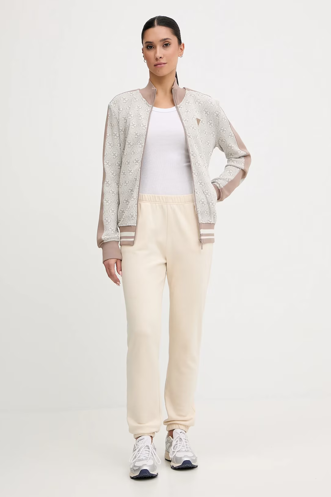 Casaco Desportivo RHOMBUS Logo Branco - Guess  5