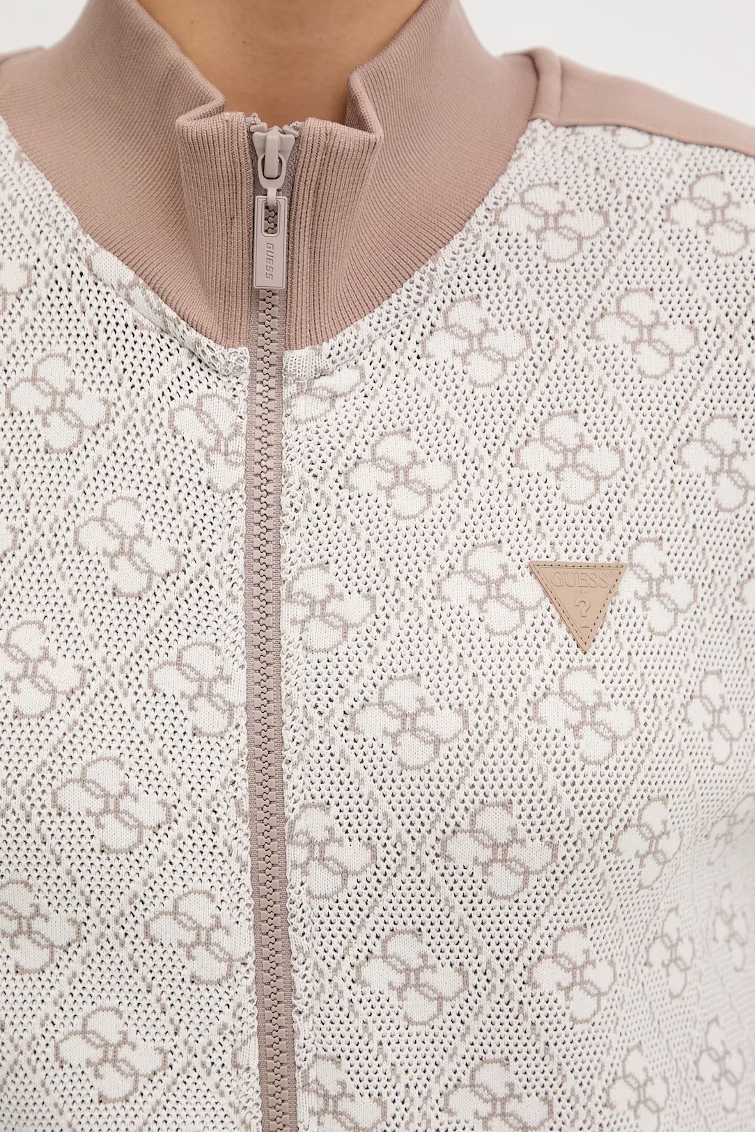 Casaco Desportivo RHOMBUS Logo Branco - Guess  3