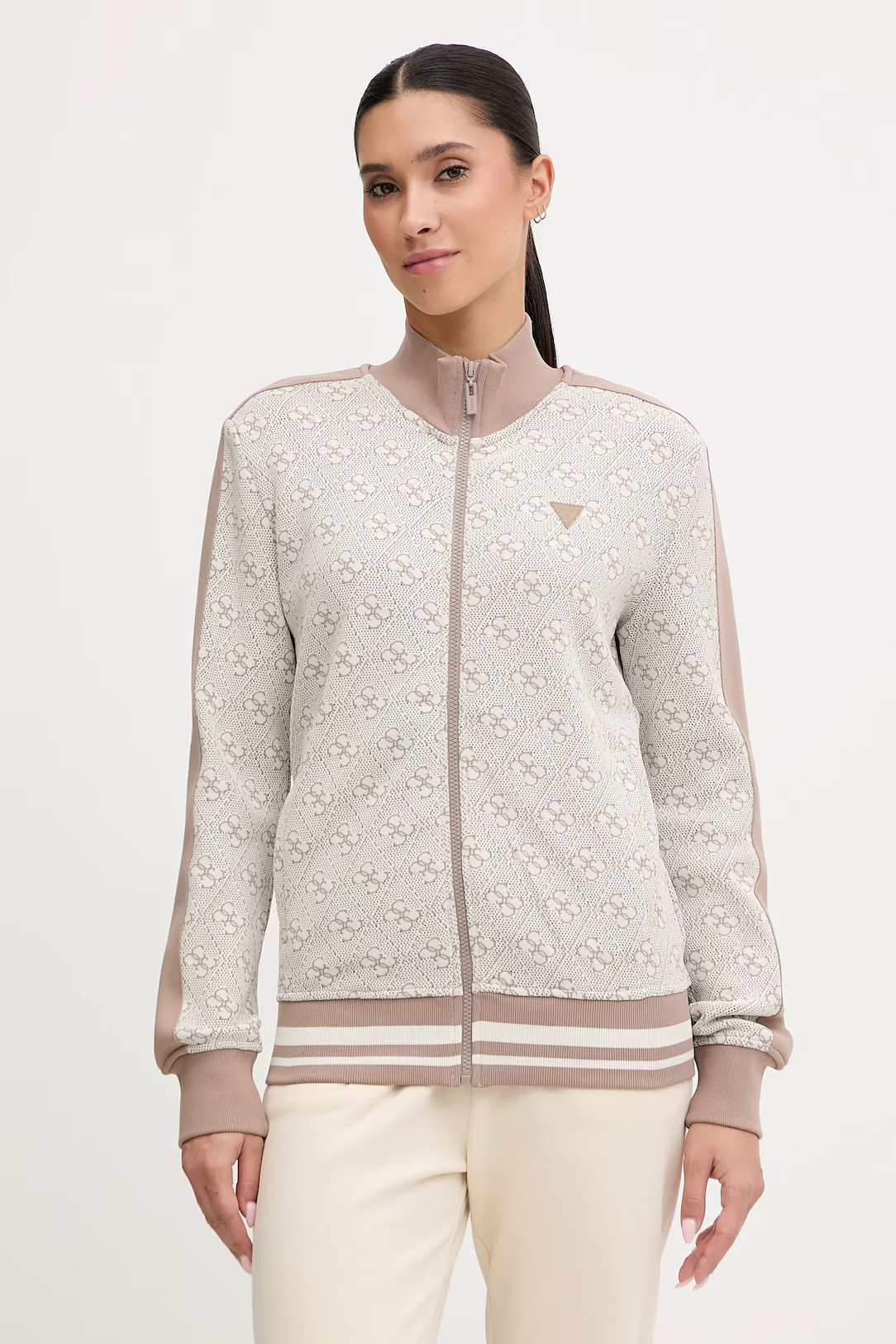 Casaco Desportivo RHOMBUS Logo Branco - Guess  1