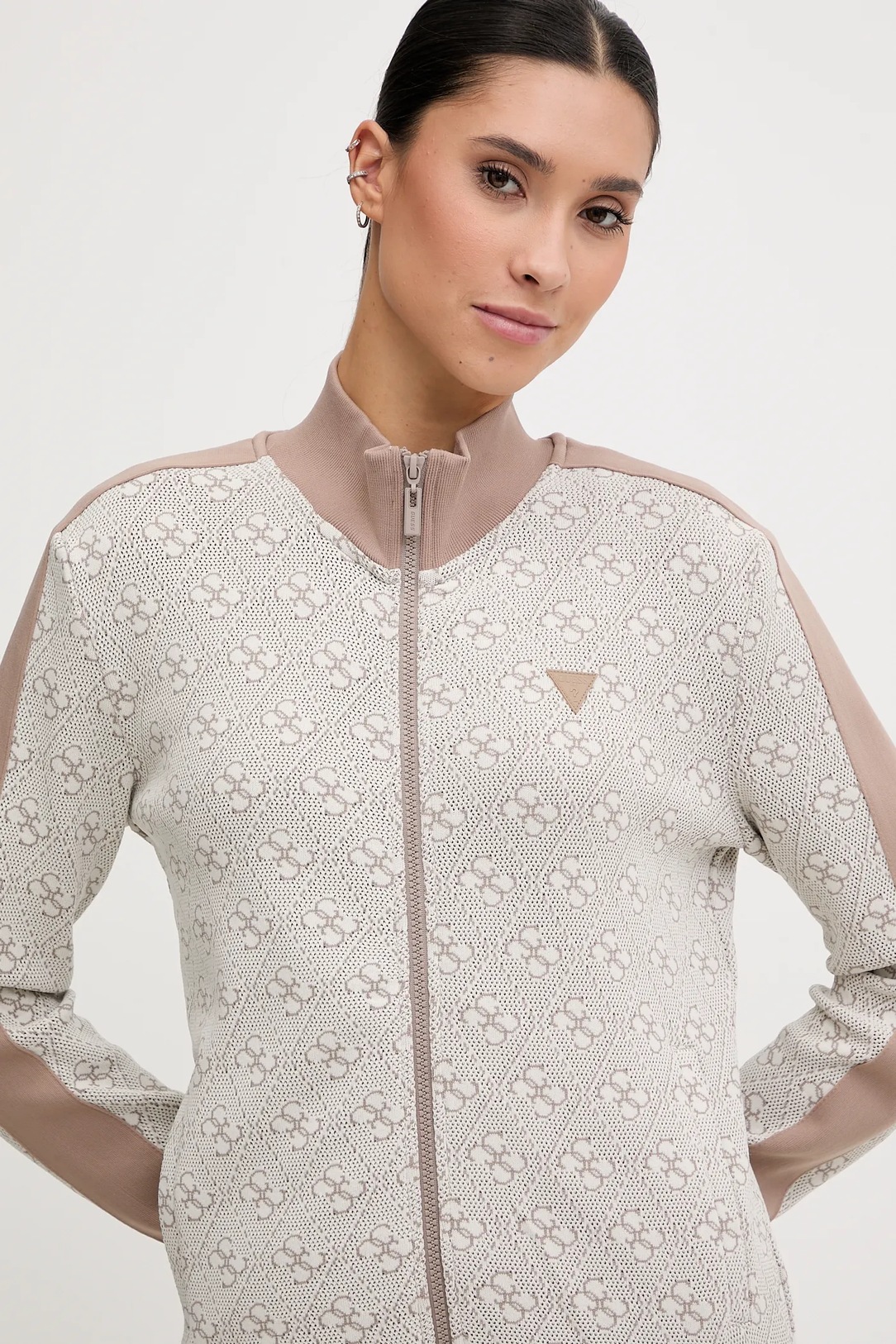 Casaco Desportivo RHOMBUS Logo Branco - Guess  4