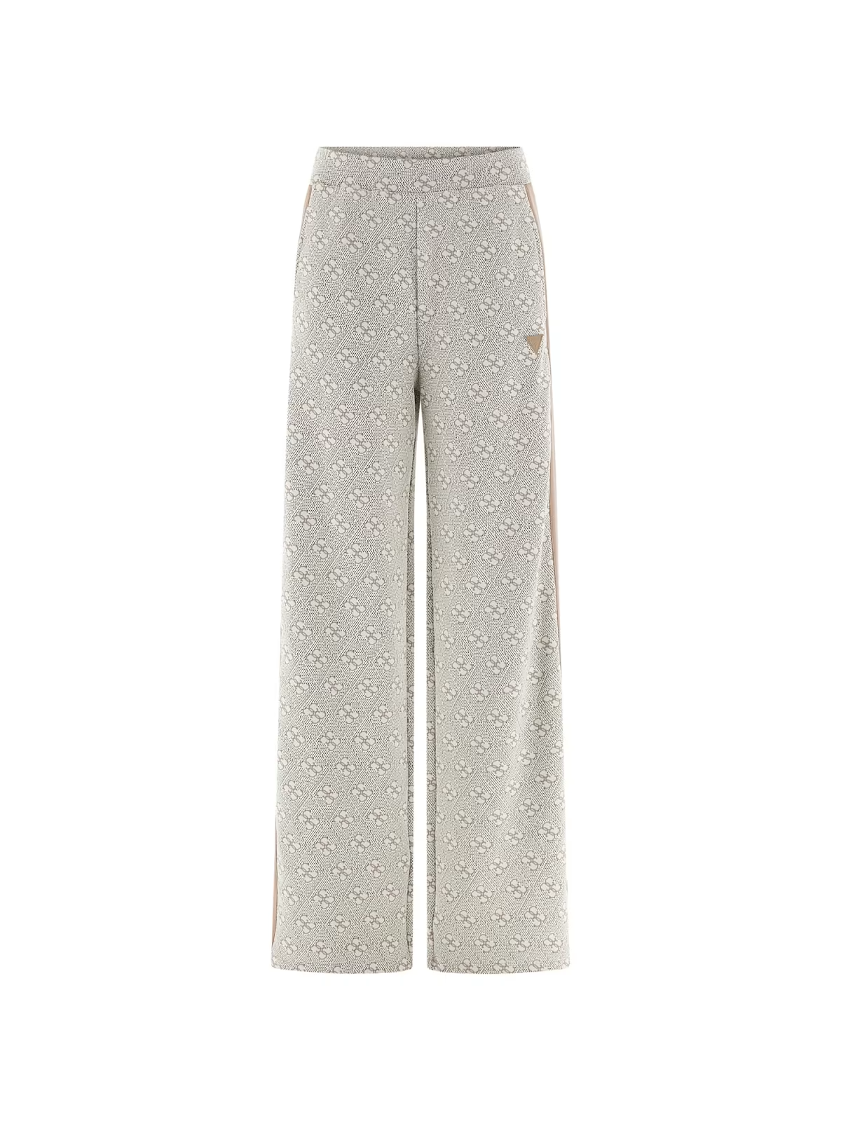 Calças Wide Leg RHOMBUS Logo Branco - Guess  1