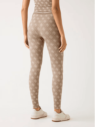 Leggings RHOMBUS Logo Taupe - Guess 