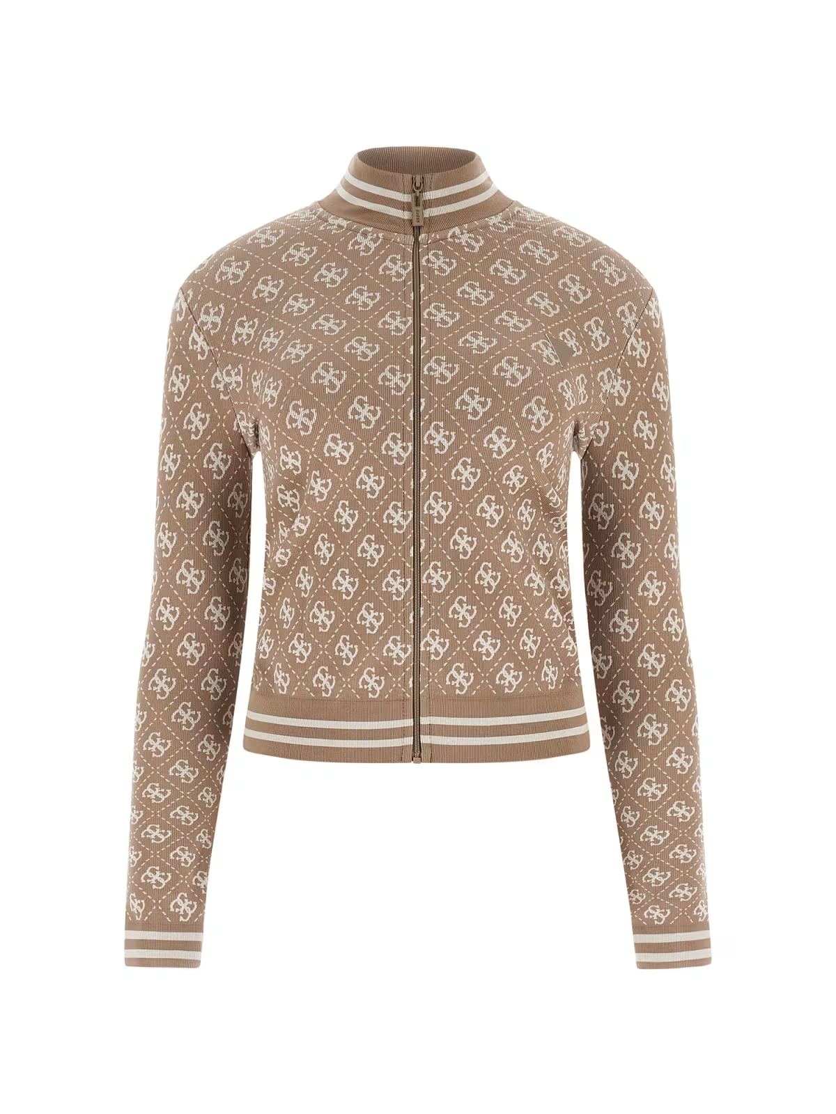 Casaco Justo RHOMBUS Logo Taupe - Guess 1