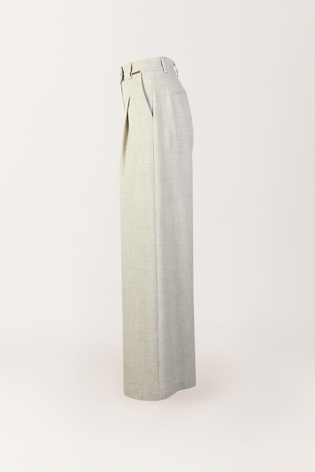 Calças Largas com Pinças Cinza - SAHOCO 3