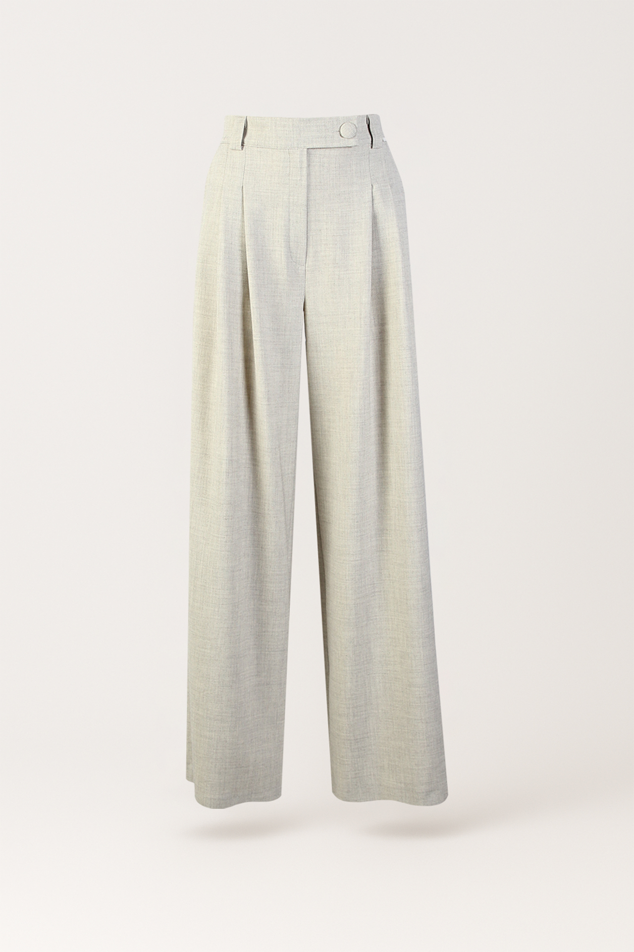 Calças Largas com Pinças Cinza - SAHOCO 1