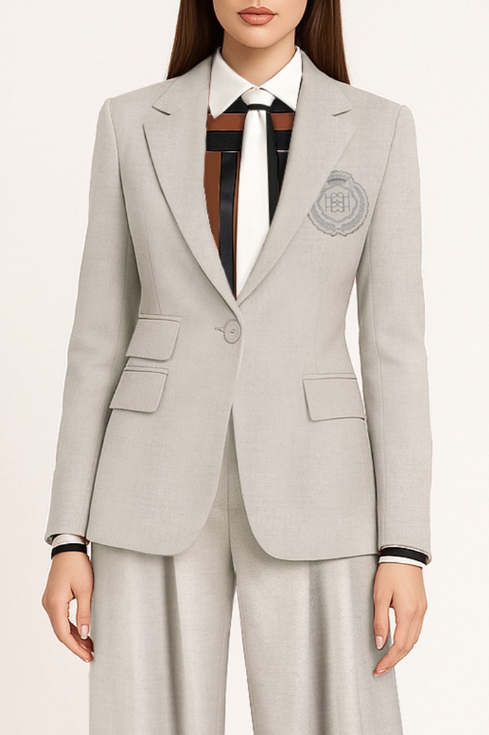 Blazer Alfaiataria com emblema SH Cinza - SAHOCO  1