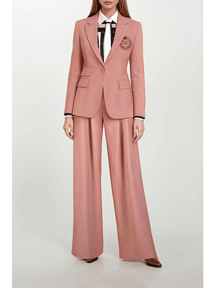 Blazer Alfaiataria com emblema SH Rosa - SAHOCO
