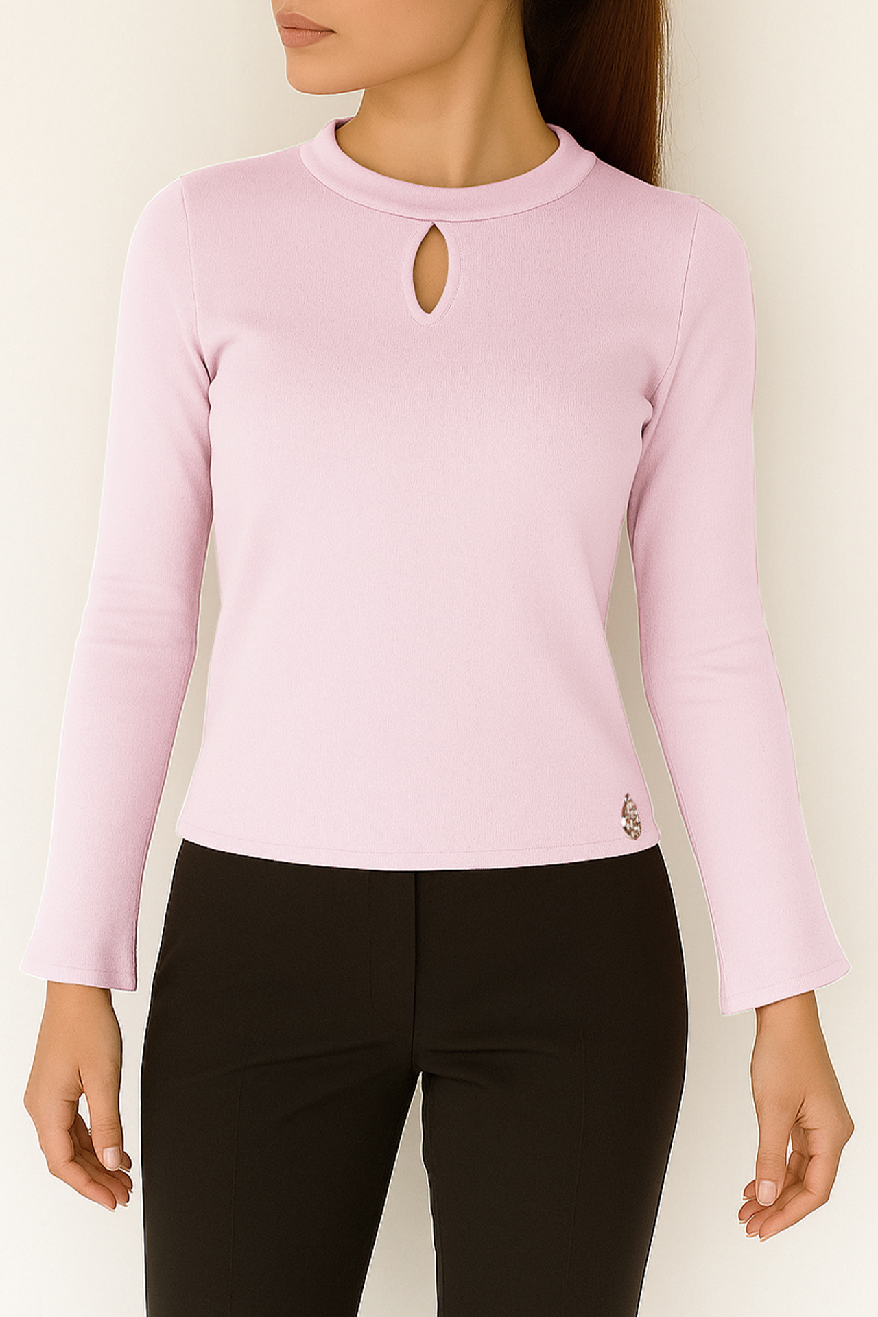 Camisola de Malha com Abertura Rosa - SAHOCO 1