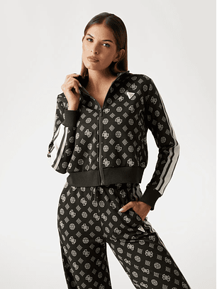 Casaco Desportivo Logo Peony Verde - Guess