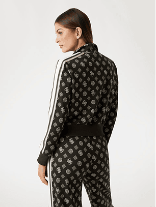 Casaco Desportivo Logo Peony Verde - Guess