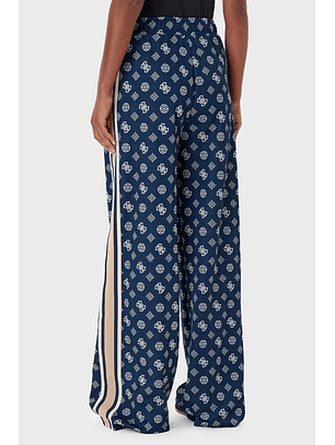 Calças Largas Logo Peony Azul - Guess 