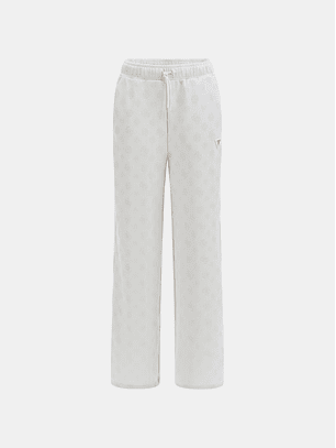 Calças Largas Logo Peony Pérola - Guess 