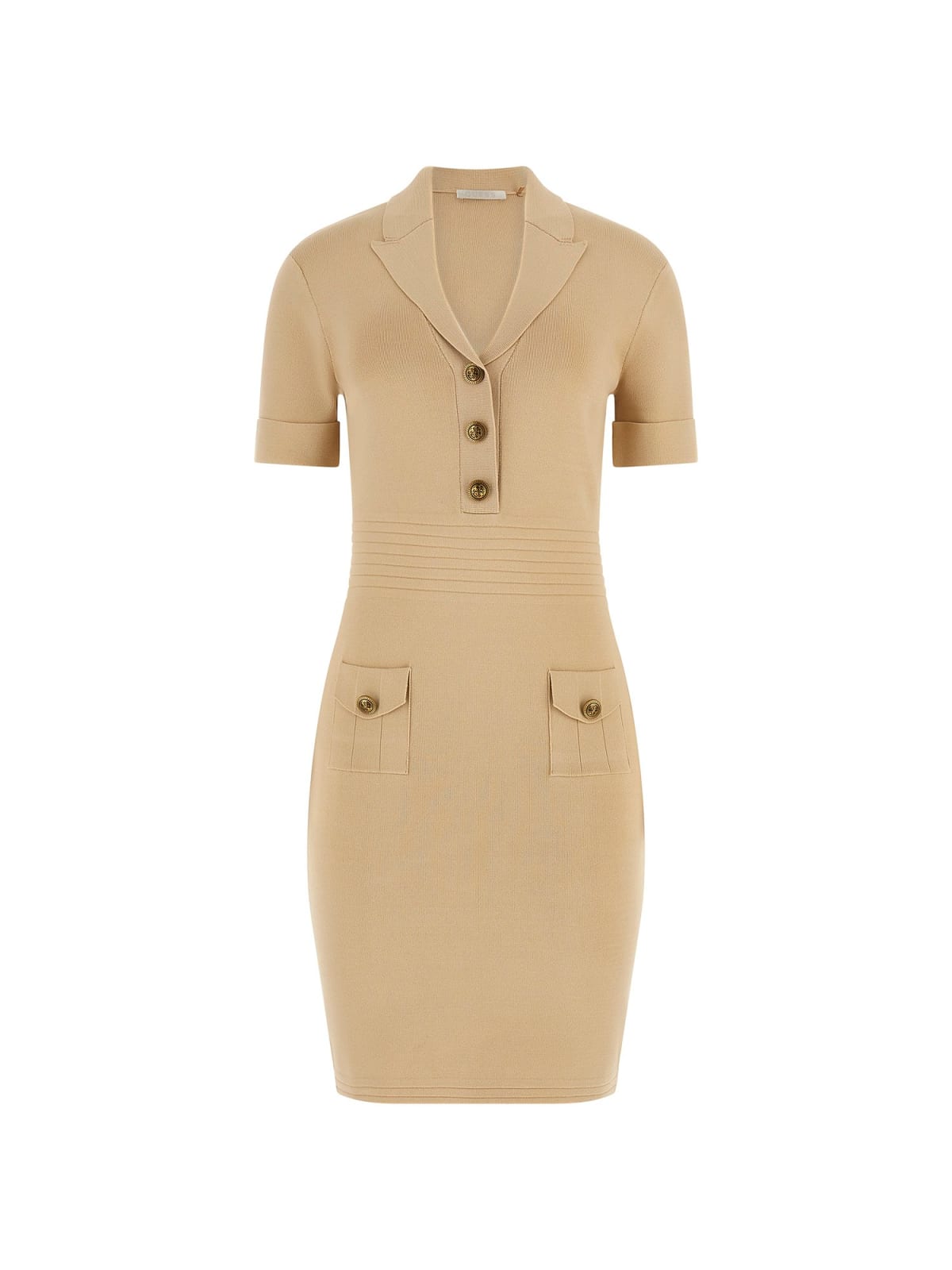 Vestido FELICITY Manga Curta Bege - Guess 4