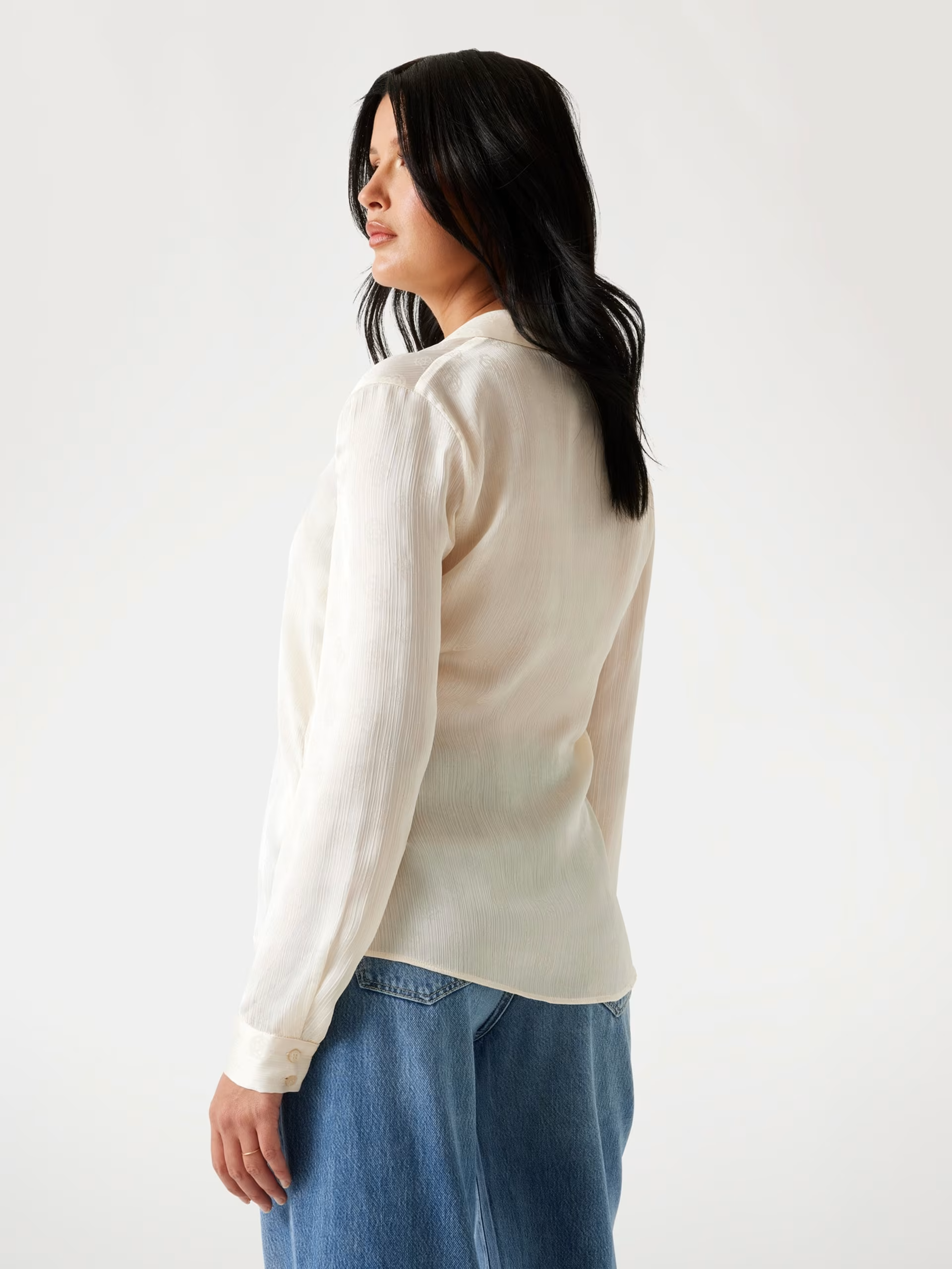 Camisa MARTHE Logo Gravado Creme - Guess 2