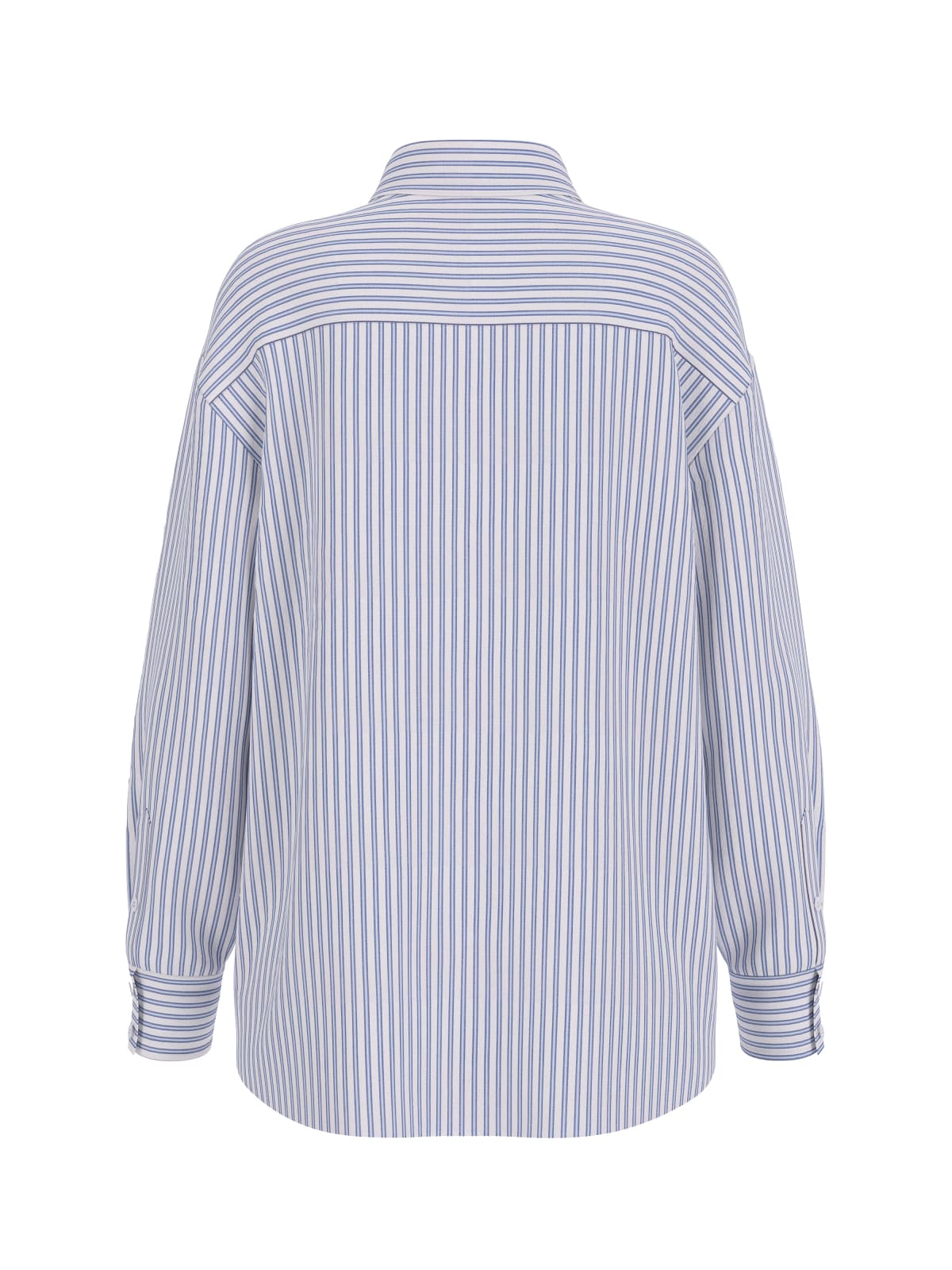 Camisa LAURIANE com Riscas Oversize Azul - Guess  6