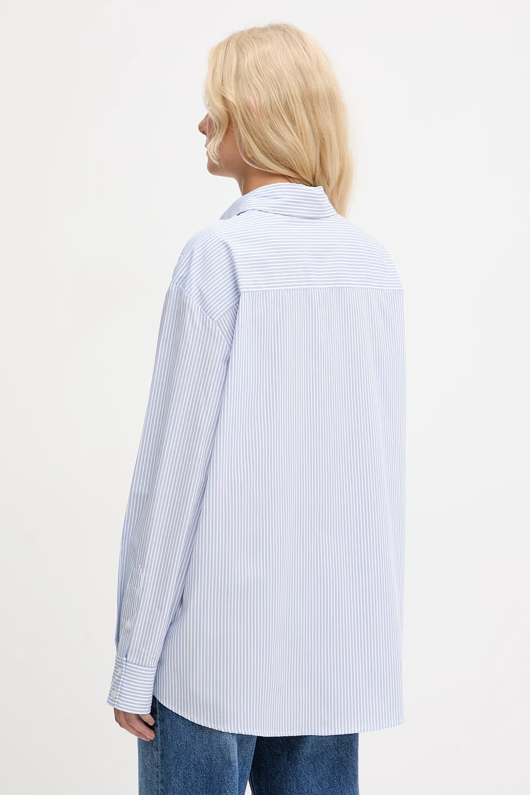 Camisa LAURIANE com Riscas Oversize Azul - Guess  2