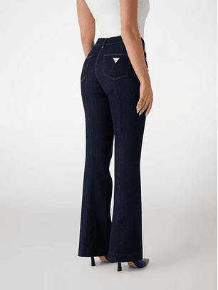 Calças de Ganga com Botões Ganga Escura - Guess 