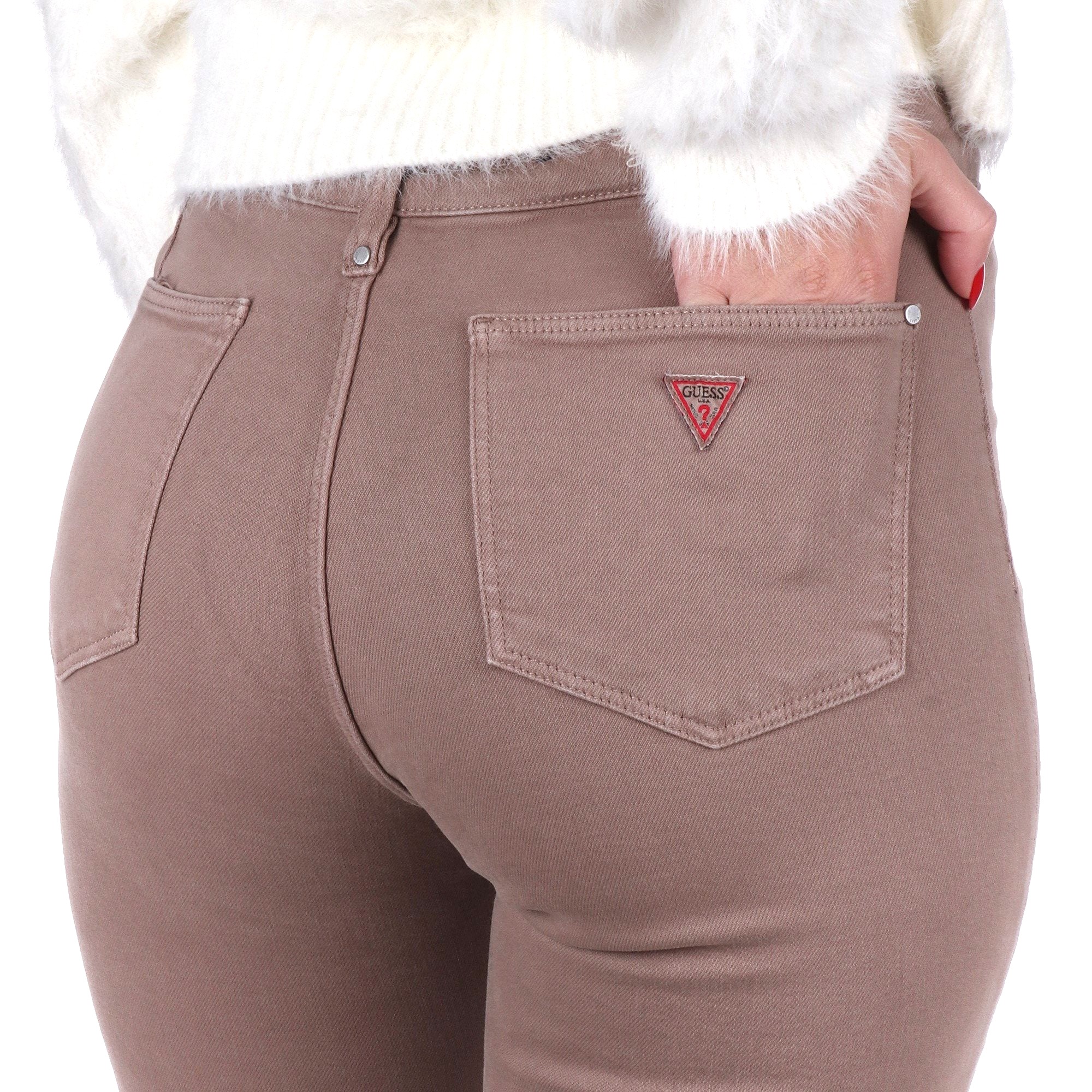 Calças CHARLIE Boot Cut Taupe - Guess 3