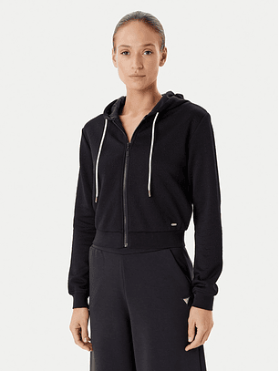 Casaco Curto Desportivos Logo Gravado Preto - Guess 