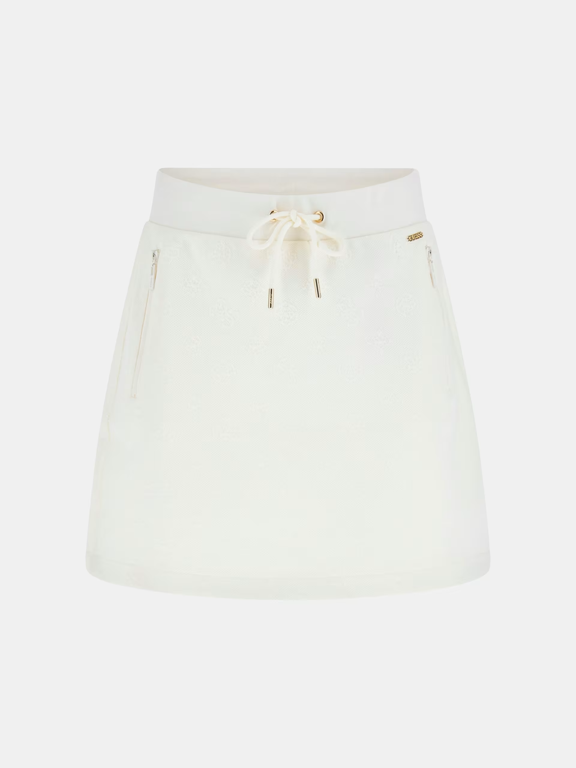 Saia Curta Logo Gravado Saia Branco - Guess  5