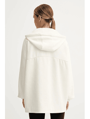 Casaco Comprido Desportivo Logo Gravado Branco - Guess 