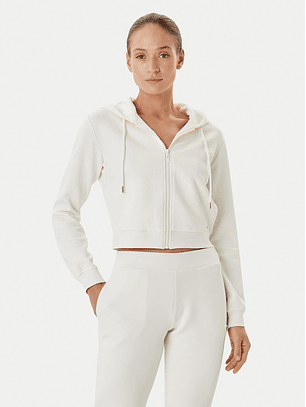 Casaco Curto Desportivos Logo Gravado Branco - Guess 