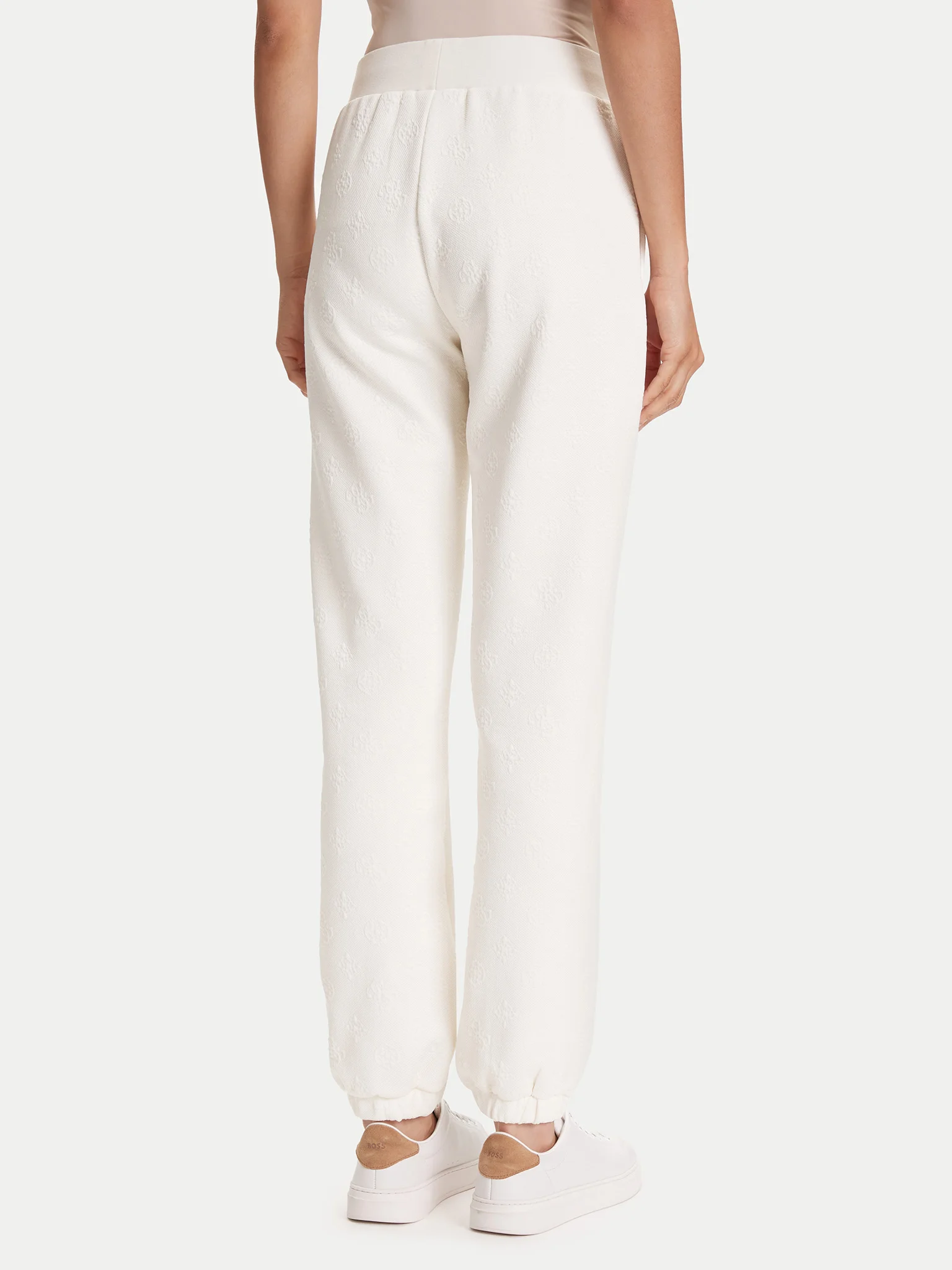 Calças Desportivas Logo Gravado Branco - Guess 3