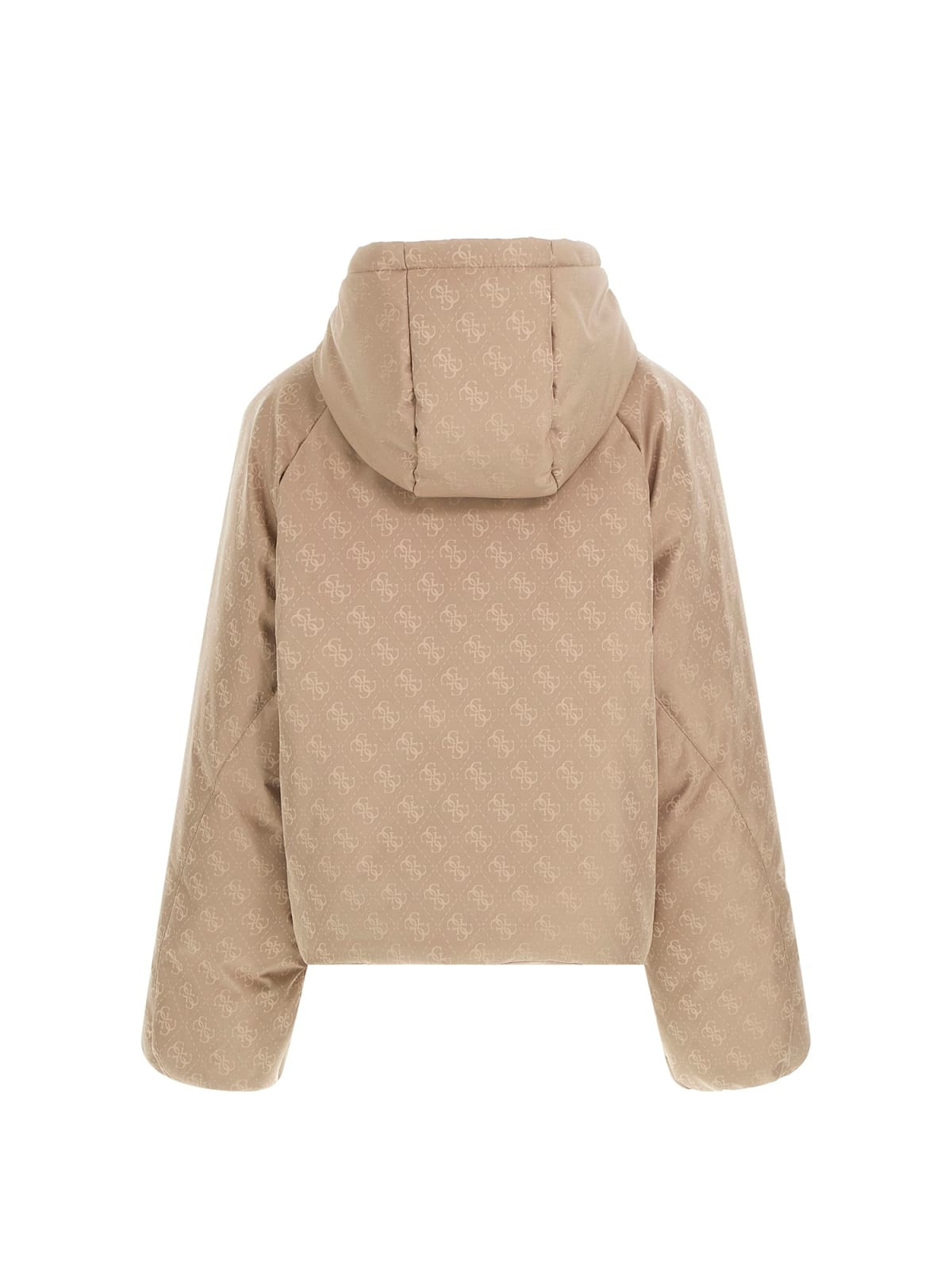 Casaco Puffer Logo Taupe - Guess 7