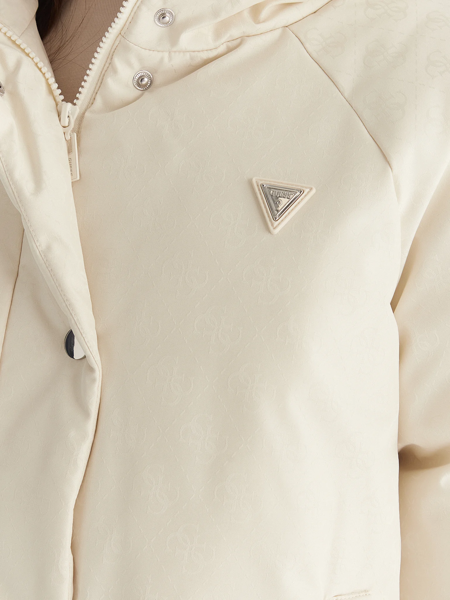 Casaco Puffer Logo Branco - Guess  6