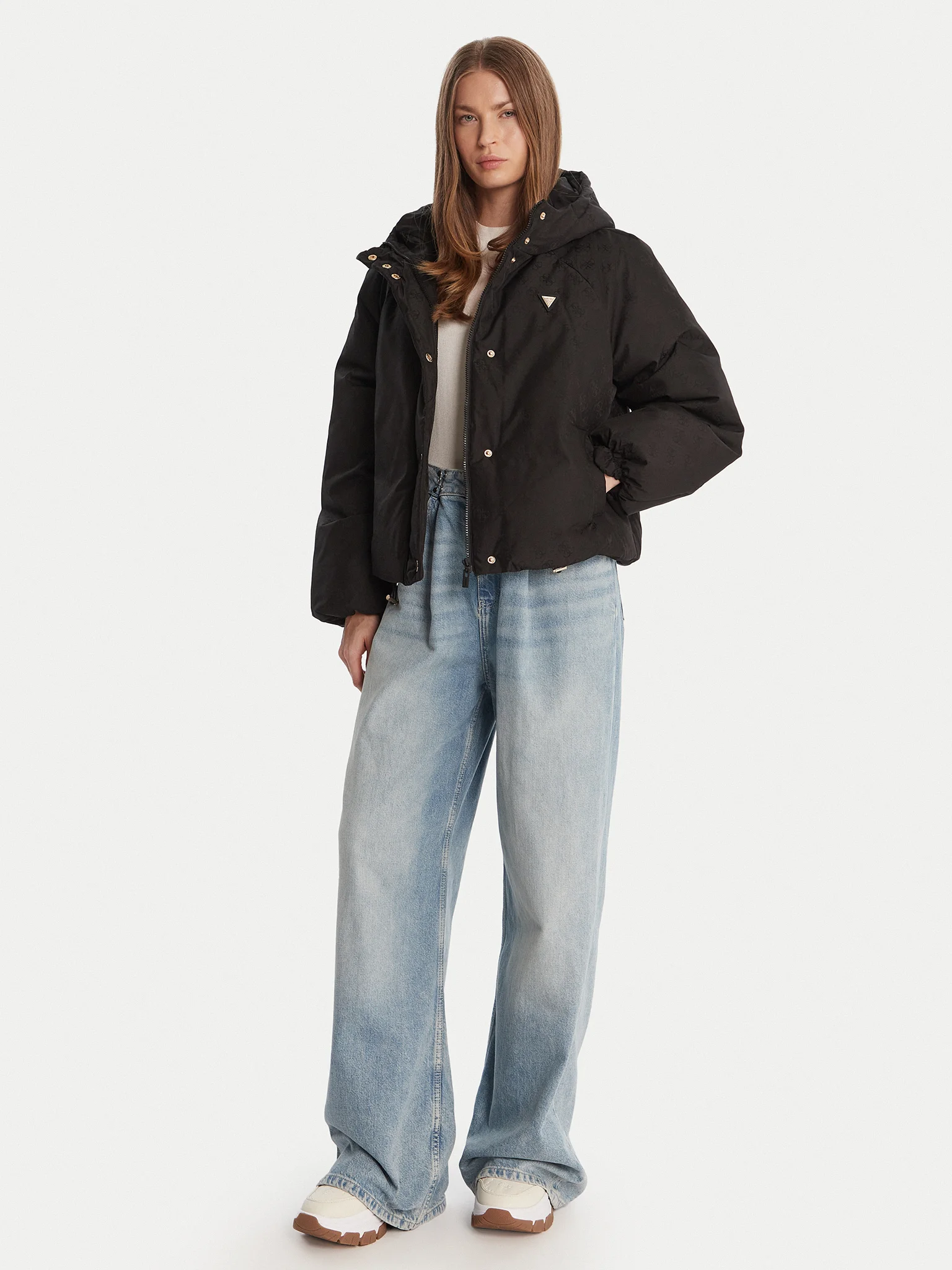 Casaco Puffer Logo Preto - Guess 3