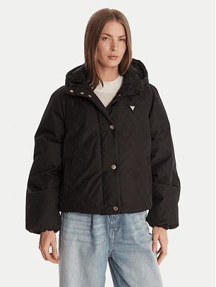 Casaco Puffer Logo Preto - Guess