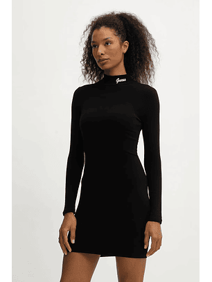 Vestido Justo ALBA Preto - Guess