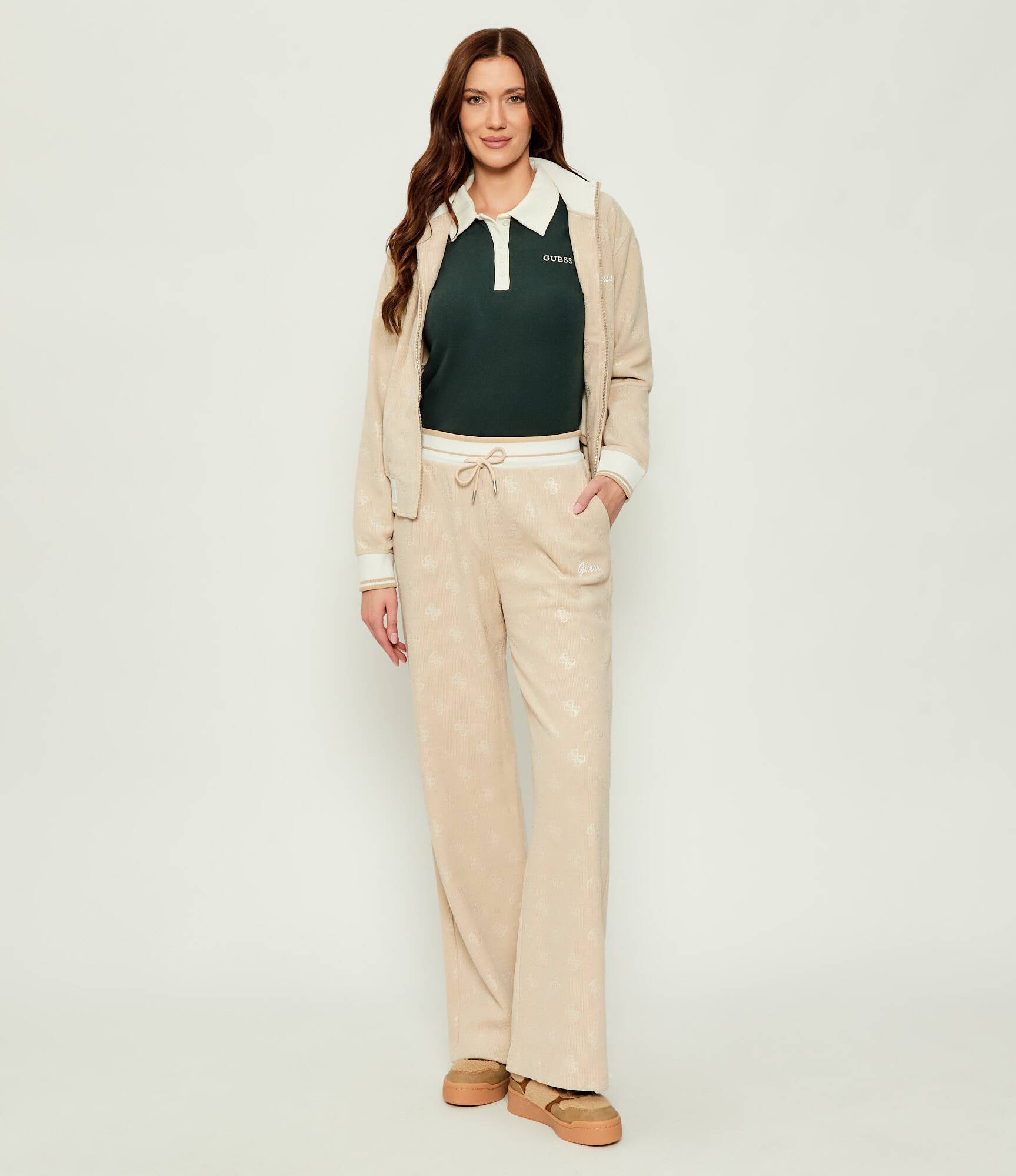 Polo FABIA Manga Comprida Verde - Guess 3