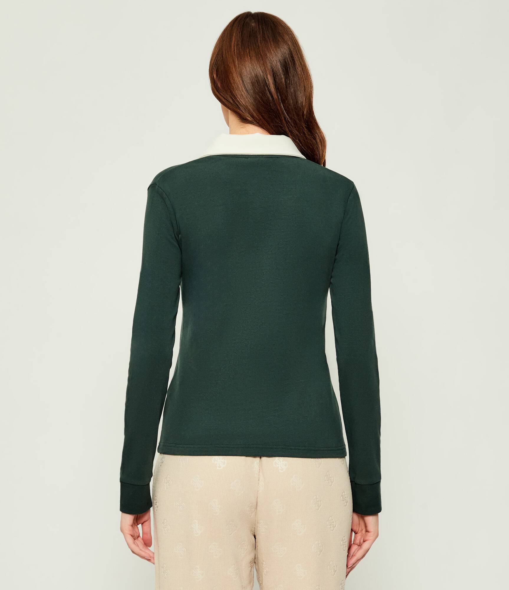 Polo FABIA Manga Comprida Verde - Guess 2