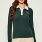 Polo FABIA Manga Comprida Verde - Guess - Thumbnail 1