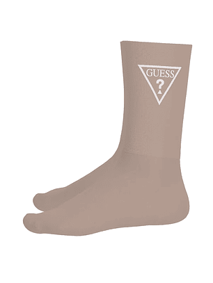Meias Logo Triângulo Taupe - Guess