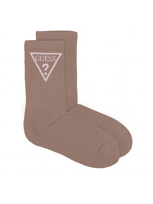 Meias Logo Triângulo Taupe - Guess