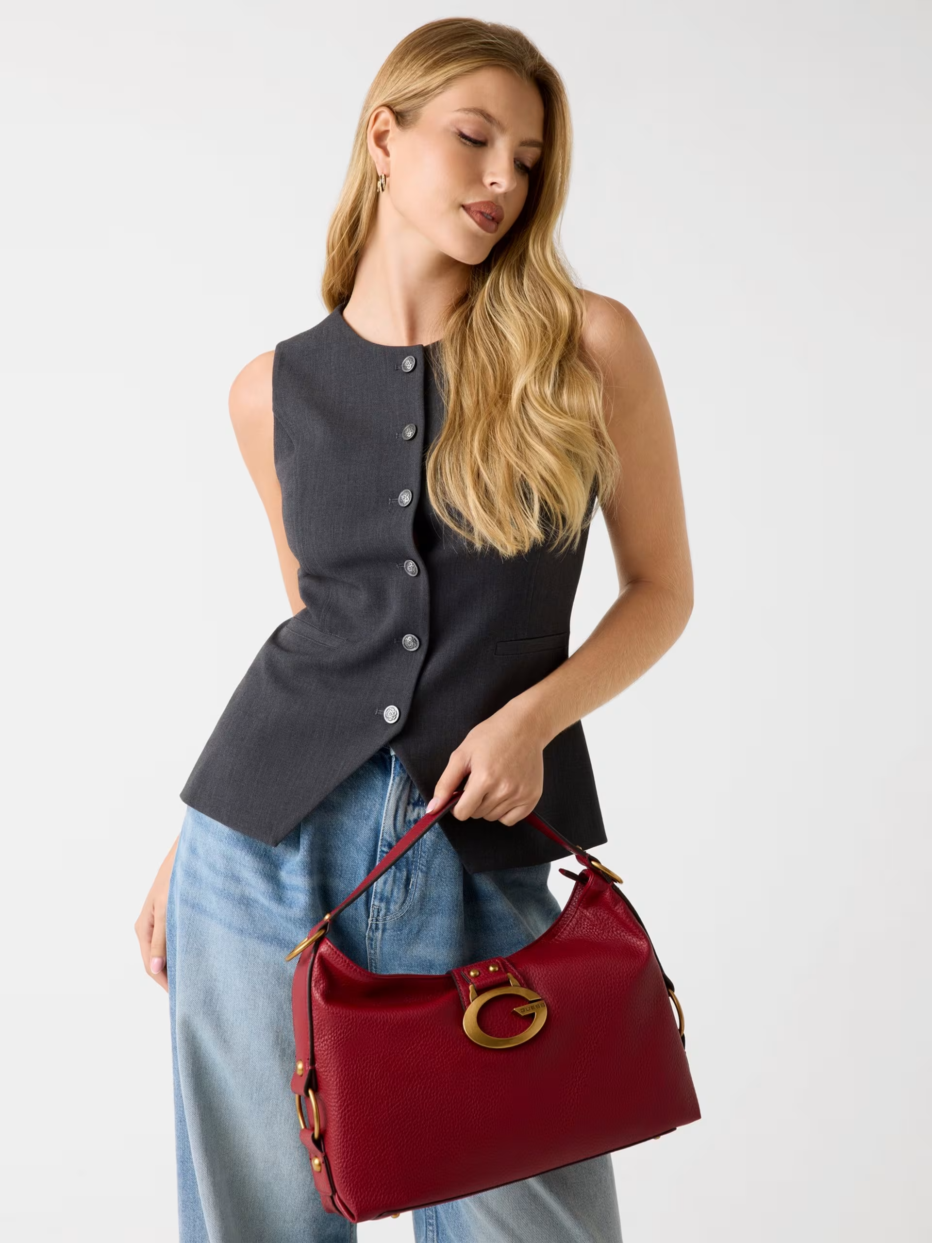 Mala de Ombro CAMDEN Vermelho - Guess 3