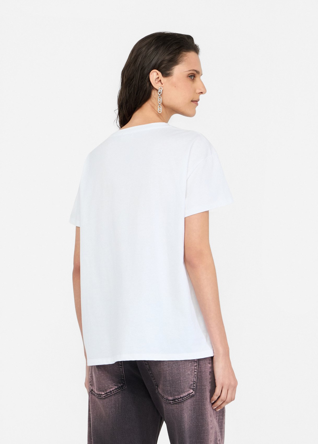 T-shirt Branca Poodle com Strass  - LIU JO  3