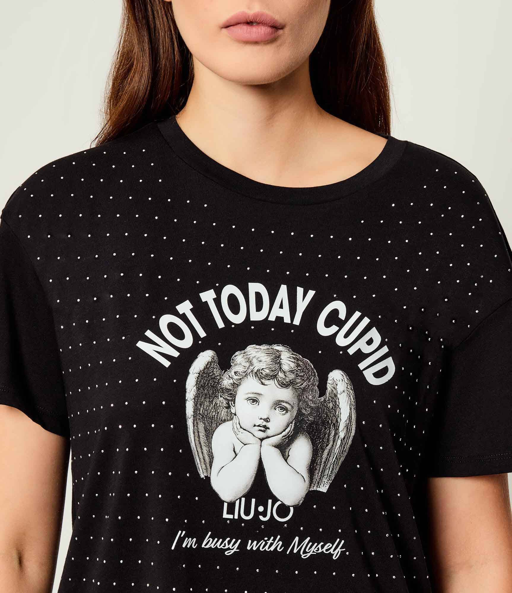 T-shirt Not Today Cupid Preta - LIU JO  3