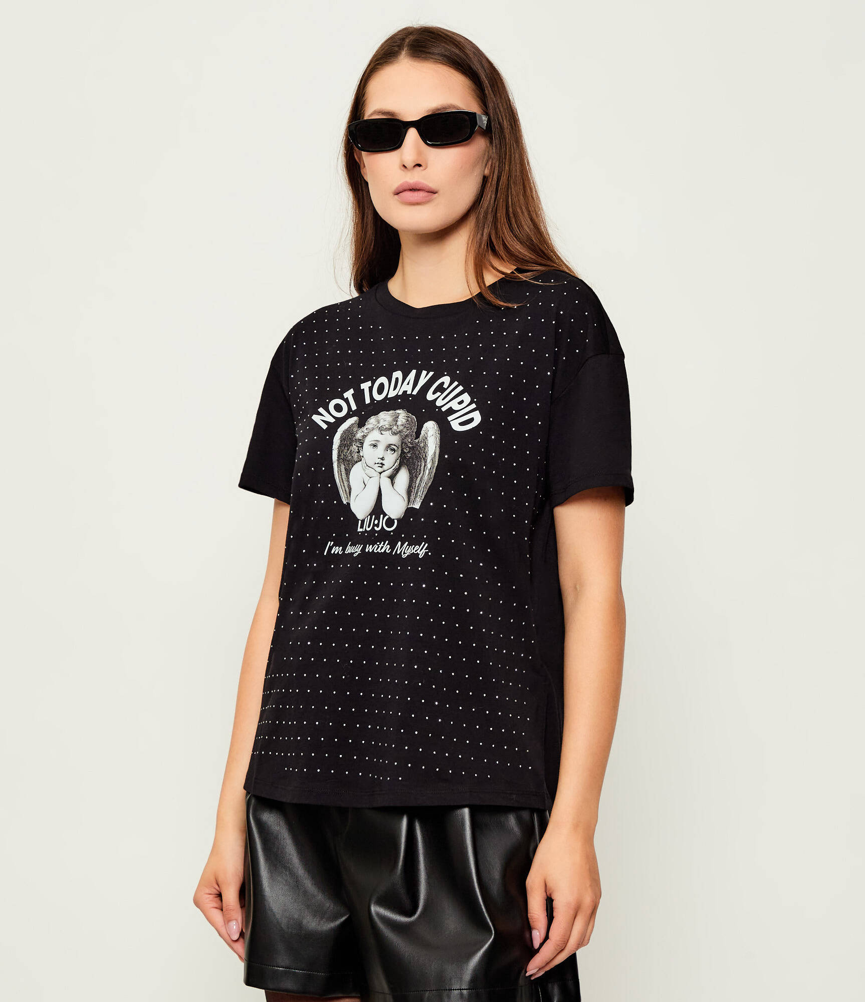 T-shirt Not Today Cupid Preta - LIU JO  1