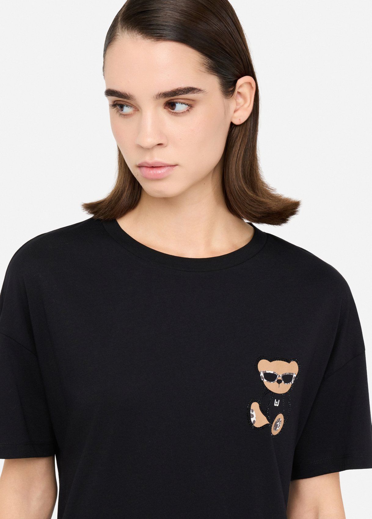 T-shirt Preta Urso - LIU JO  2