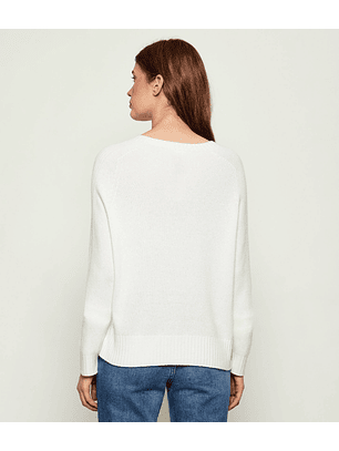 Camisola em Malha Branca - LIU JO 