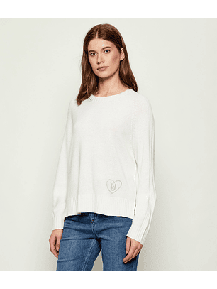 Camisola em Malha Branca - LIU JO 